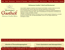 Tablet Screenshot of heitmannsgasthof.de